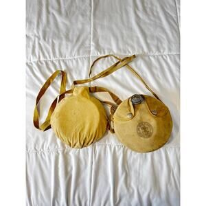 Vintage Boy Scouts of America Canteens Set of 2 Canvas Covered Aluminum